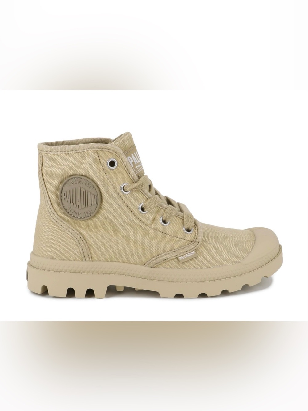 Palladium Men’s Tan Canvas High-Top Boot